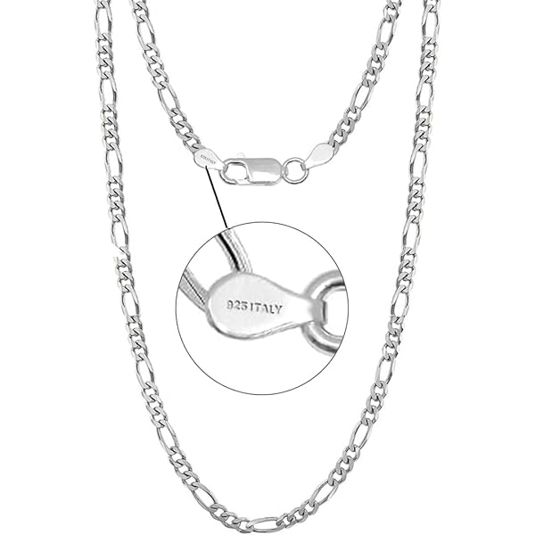Amazon.com: Amberta Italian 925 Sterling Silver Diamond Chain for Amazon.com: Amberta Italian 925 Sterling Silver Diamond Chain for